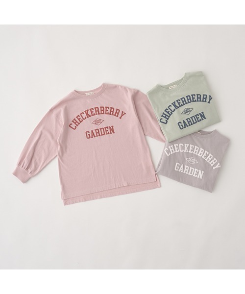 Lycee mine（リセマイン）の「【型崩れしないやわらかコットン】アソートプリントチュニックTシャツ（Tシャツ/カットソー・キッズ・ミント/ピンク/ラベンダー/ネイビー/グレイッシュベージュ/アイボリー・120cm/130cm/140cm/150cm/100cm/110cm）」の19枚目の写真