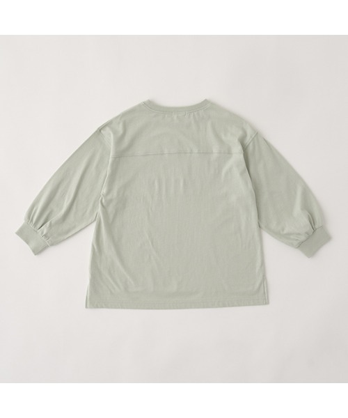 Lycee mine（リセマイン）の「【型崩れしないやわらかコットン】アソートプリントチュニックTシャツ（Tシャツ/カットソー・キッズ・ミント/ピンク/ラベンダー/ネイビー/グレイッシュベージュ/アイボリー・120cm/130cm/140cm/150cm/100cm/110cm）」の7枚目の写真