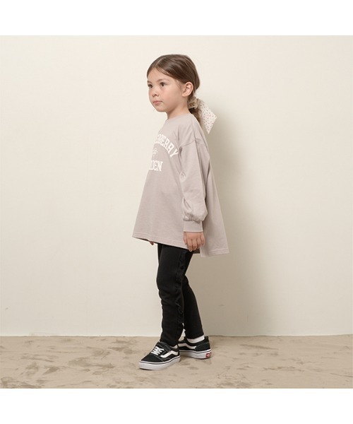 Lycee mine（リセマイン）の「【型崩れしないやわらかコットン】アソートプリントチュニックTシャツ（Tシャツ/カットソー・キッズ・ミント/ピンク/ラベンダー/ネイビー/グレイッシュベージュ/アイボリー・120cm/130cm/140cm/150cm/100cm/110cm）」の13枚目の写真