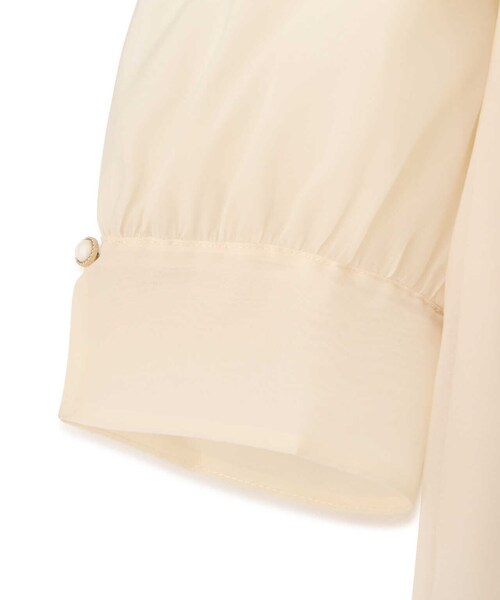 PROPORTION BODY DRESSING（プロポーションボディドレッシング）の「オーガンラッフルブラウス / 1213210808（シャツ/ブラウス・レディース・ネイビー/オフホワイト・FREE）」の9枚目の写真