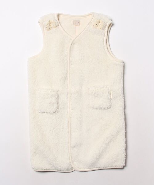 petit main（プティマイン）の「【吸水速乾】ボアスリーパー（その他ベビー用品・キッズ・アイボリー/モカ/ライトピンク・FREE）」の5枚目の写真