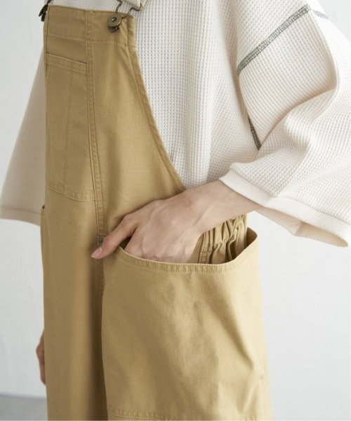 LBC（エルビーシー）の「バックサテンワークジャンスカ（ジャンパースカート・レディース・ダークオリーブ/ライトブラウン/ブラック・M）」の17枚目の写真