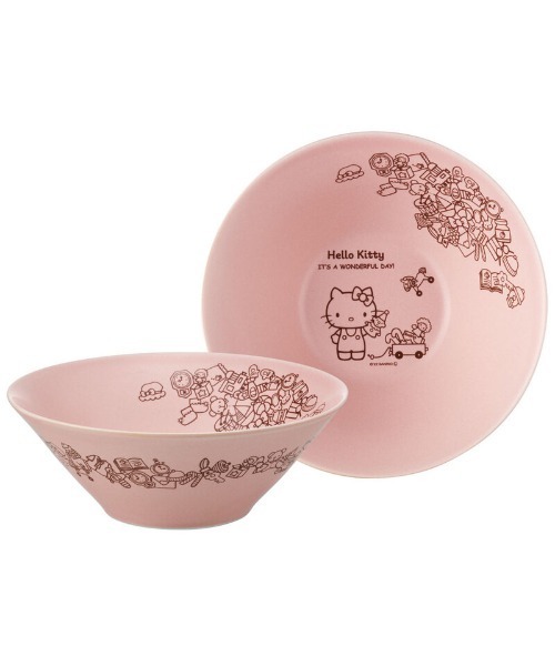 セール】(SK)【sanrio & Disney】美濃焼 陶器製 ボウル(大)[21.0cm