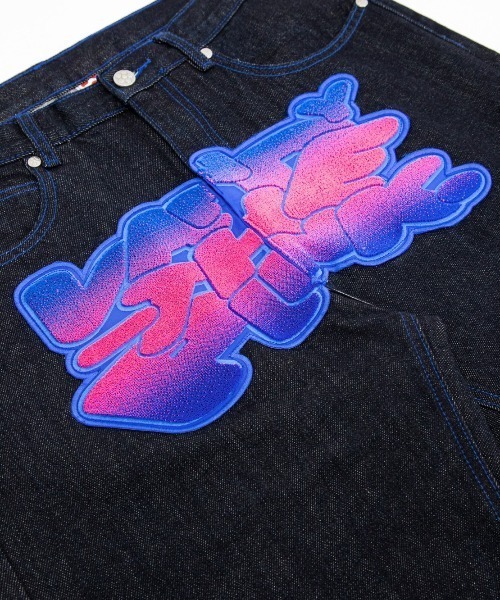 Vandy The Pink（ヴァンディーザピンク）の「ストリートファッション VANDY THE PINK ヴァンディーザピンク VTP GRAFFITI DENIM ジーンズ ストレートジーンズ デニムパンツ（デニムパンツ・メンズ・ネイビー・M）」の7枚目の写真