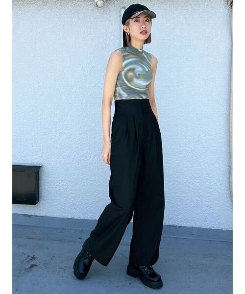 EMODA（エモダ）の「ベースボールロゴキャップ（キャップ・レディース・ブラック/その他・FREE）」の4枚目の写真