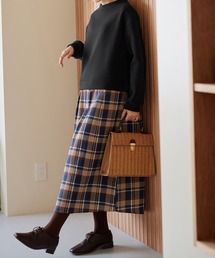 Viola e Viola（ヴィオラエヴィオラ）の「楽ちんコーデ裏起毛ドッキングワンピ（ワンピース）」