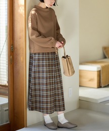 Viola e Viola（ヴィオラエヴィオラ）の「楽ちんコーデ裏起毛ドッキングワンピ（ワンピース）」