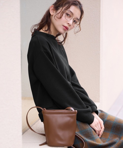 Viola e Viola(ヴィオラエヴィオラ)の「楽ちんコーデ裏起毛ドッキングワンピ(ワンピース・レディース・ブルー系その他/グレー系その他/オレンジ系その他/ブラウン系その他2/ブラック×ブルー/ブラウン系その他/ブラック系その他2/グレー系その他2・LL/M/3L/L/4L/5L)」の21枚目の写真