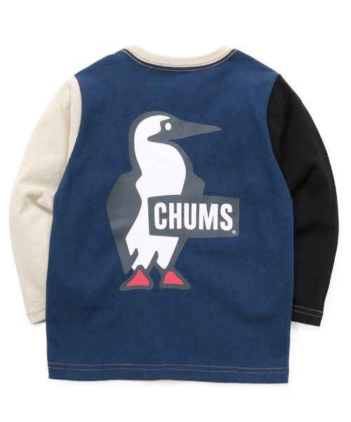 CHUMS(チャムス)の「【CHUMS】Kid's Booby Logo Brushed L/S T-Shirt(Tシャツ/カットソー・キッズ・ブラック/ホワイト/ベージュ系/ベージュ/グレイッシュベージュ/ネイビー/ミント・MEDIUM/LARGE/X-LARGE)」の5枚目の写真