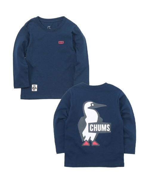 CHUMS(チャムス)の「【CHUMS】Kid's Booby Logo Brushed L/S T-Shirt(Tシャツ/カットソー・キッズ・ブラック/ホワイト/ベージュ系/ベージュ/グレイッシュベージュ/ネイビー/ミント・MEDIUM/LARGE/X-LARGE)」の7枚目の写真