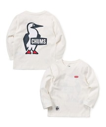 【CHUMS】Kid's Booby Logo Brushed L/S T-Shirt