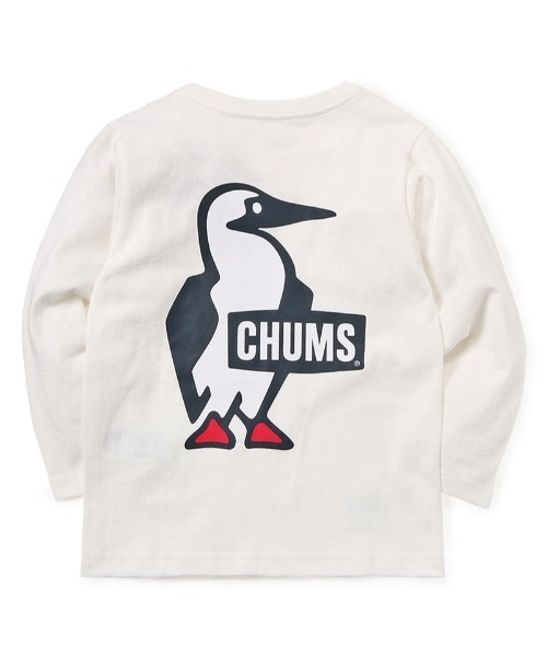 CHUMS(チャムス)の「【CHUMS】Kid's Booby Logo Brushed L/S T-Shirt(Tシャツ/カットソー・キッズ・ブラック/ホワイト/ベージュ系/ベージュ/グレイッシュベージュ/ネイビー/ミント・MEDIUM/LARGE/X-LARGE)」の11枚目の写真