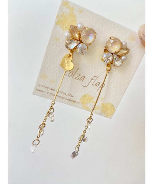 tone(トーン)の「【colzaflap】sway earring(MA)(イヤリング・レディース・ゴールド・FREE)」の2枚目の写真