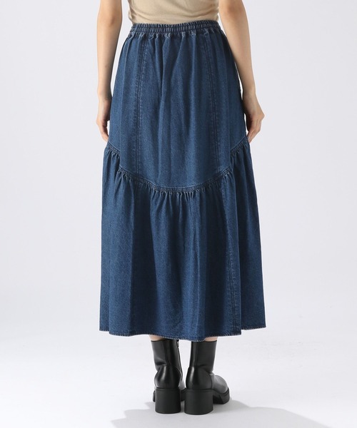 niko and...（ニコアンド）の「アソートカーブギャザースカート（スカート・レディース・ブラック/モカ/インディゴブルー・FREE）」の8枚目の写真