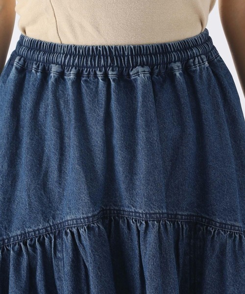 niko and...（ニコアンド）の「アソートカーブギャザースカート（スカート・レディース・ブラック/モカ/インディゴブルー・FREE）」の9枚目の写真