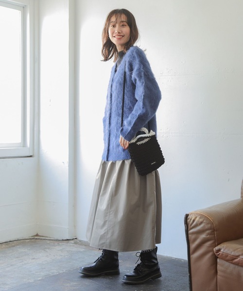 niko and...（ニコアンド）の「アソートカーブギャザースカート（スカート・レディース・ブラック/モカ/インディゴブルー・FREE）」の21枚目の写真