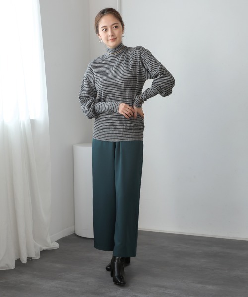 Bou Jeloud(ブージュルード)の「バルーンスリーブモックネックリブプルオーバー(Tシャツ/カットソー・レディース・ブラック/ブルー/グレー・FREE)」の5枚目の写真