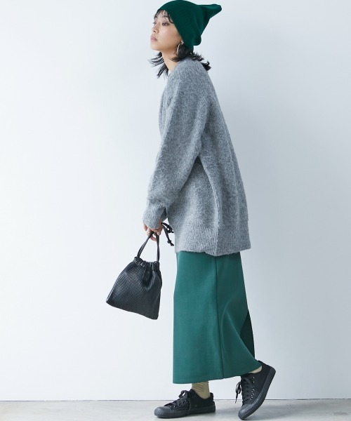 CHIC STYLE(シックスタイル)の「<大きいサイズ>畦編ヘアリーニットチュニック シックスタイル(その他トップス・レディース・グリーン/グレー/パープル・5L/3L/LL/4L/L)」の19枚目の写真