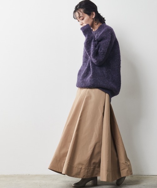 CHIC STYLE(シックスタイル)の「<大きいサイズ>畦編ヘアリーニットチュニック シックスタイル(その他トップス・レディース・グリーン/グレー/パープル・5L/3L/LL/4L/L)」の10枚目の写真