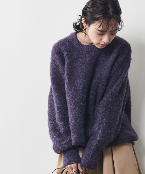 CHIC STYLE(シックスタイル)の「<大きいサイズ>畦編ヘアリーニットチュニック シックスタイル(その他トップス・レディース・グリーン/グレー/パープル・5L/3L/LL/4L/L)」の21枚目の写真