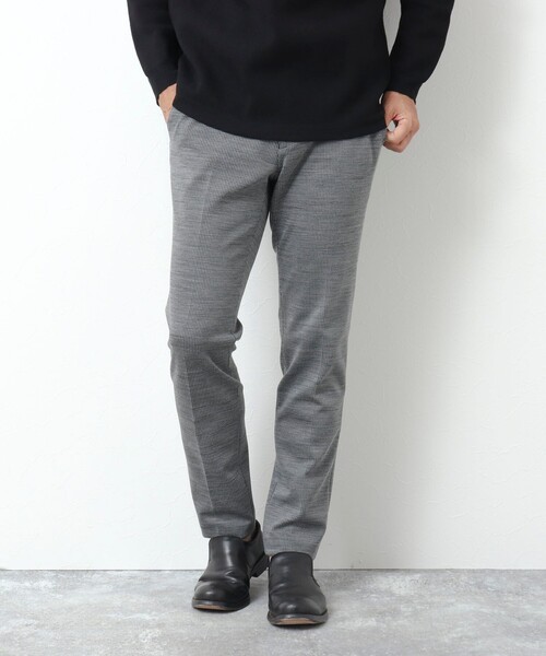 Stutostein Nolley's(シュテットシュタインノーリーズ)の「《セットアップ対応》MODERNFIT PT チドリジャガード / ハイテンションコール パンツ(その他パンツ・メンズ・グレー/ネイビー/ブラック/ダークネイビー・XL/L/M/S)」の2枚目の写真