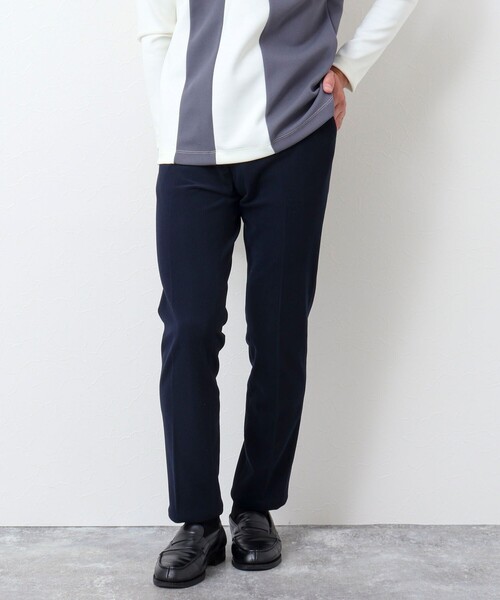Stutostein Nolley's(シュテットシュタインノーリーズ)の「《セットアップ対応》MODERNFIT PT チドリジャガード / ハイテンションコール パンツ(その他パンツ・メンズ・グレー/ネイビー/ブラック/ダークネイビー・XL/L/M/S)」の4枚目の写真