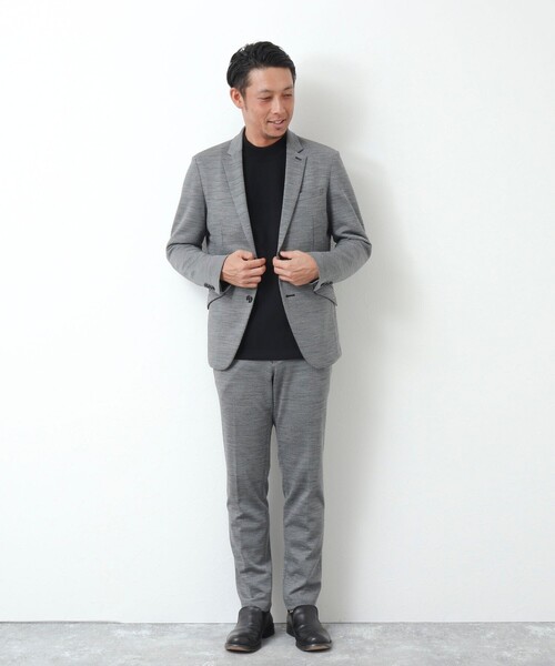 Stutostein Nolley's(シュテットシュタインノーリーズ)の「《セットアップ対応》MODERNFIT PT チドリジャガード / ハイテンションコール パンツ(その他パンツ・メンズ・グレー/ネイビー/ブラック/ダークネイビー・XL/L/M/S)」の14枚目の写真