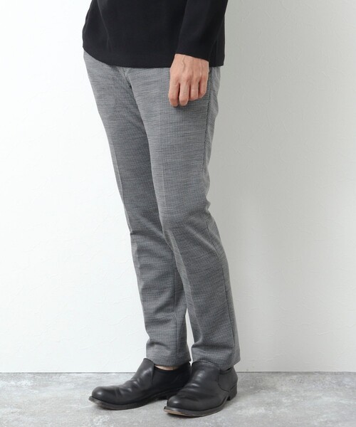 Stutostein Nolley's(シュテットシュタインノーリーズ)の「《セットアップ対応》MODERNFIT PT チドリジャガード / ハイテンションコール パンツ(その他パンツ・メンズ・グレー/ネイビー/ブラック/ダークネイビー・XL/L/M/S)」の18枚目の写真