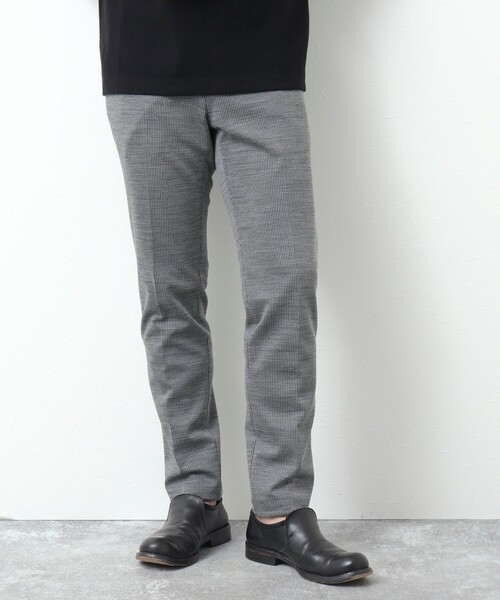 Stutostein Nolley's(シュテットシュタインノーリーズ)の「《セットアップ対応》MODERNFIT PT チドリジャガード / ハイテンションコール パンツ(その他パンツ・メンズ・グレー/ネイビー/ブラック/ダークネイビー・XL/L/M/S)」の21枚目の写真