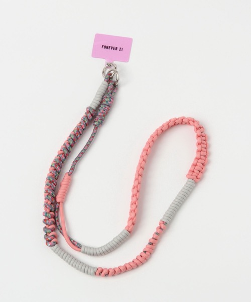 FOREVER 21(フォーエバー トゥエンティーワン)の「ミックスコードモバイルストラップ(スマホグッズ・レディース・イエロー/ピンク/ブルー/ブラウン/パープル/グリーン/オレンジ/グレー/ブラック/ピンク系その他/ネイビー/オフホワイト/レッド・FREE)」の12枚目の写真