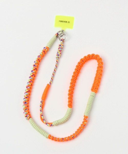 FOREVER 21(フォーエバー トゥエンティーワン)の「ミックスコードモバイルストラップ(スマホグッズ・レディース・イエロー/ピンク/ブルー/ブラウン/パープル/グリーン/オレンジ/グレー/ブラック/ピンク系その他/ネイビー/オフホワイト/レッド・FREE)」の13枚目の写真