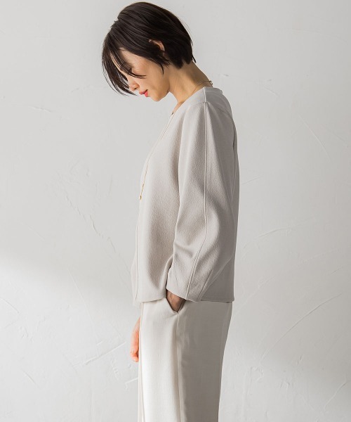 LAUTREAMONT(ロートレアモン)の「ムーンライトカットソー≪洗濯機で洗える≫(Tシャツ/カットソー・レディース・ベージュ/ブラック・9号)」の15枚目の写真