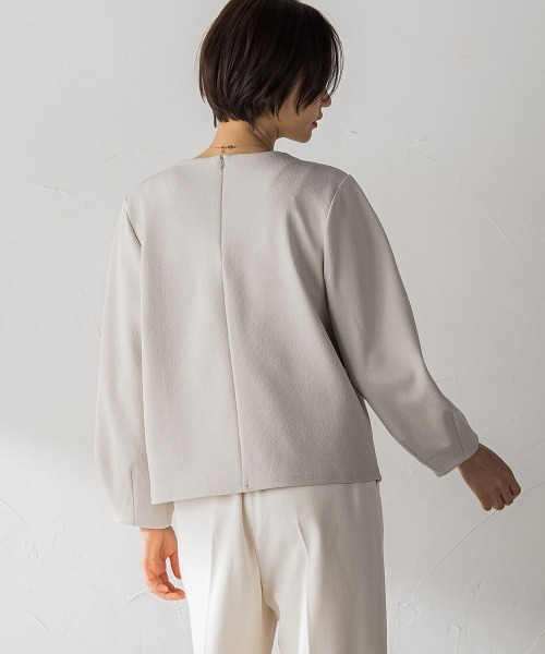 LAUTREAMONT(ロートレアモン)の「ムーンライトカットソー≪洗濯機で洗える≫(Tシャツ/カットソー・レディース・ベージュ/ブラック・9号)」の16枚目の写真