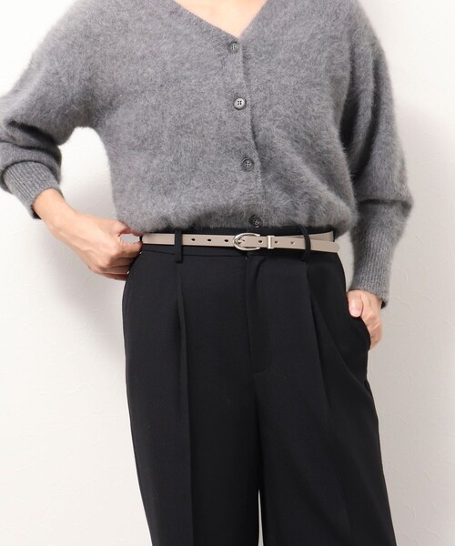 NOLLEY’S Sophi(ノーリーズソフィ)の「リバーシブルベルト(ベルト・レディース・ブラック/ベージュ/オフホワイト/ライトグレー・FREE)」の11枚目の写真