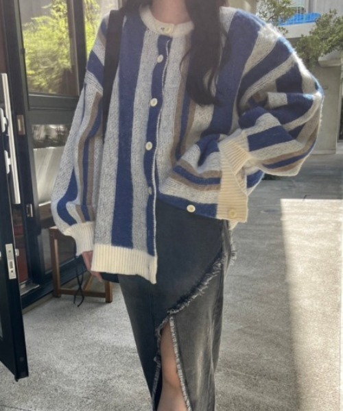 nemne store（ネンネストア）の「【低身長サイズあり】前後2wayモヘアライクカーディガン（カーディガン/ボレロ・レディース・アイボリー系1/ピンク/グレー/ブルー/アイボリー系2/アイボリー系3・SMALL/MEDIUM）」の12枚目の写真