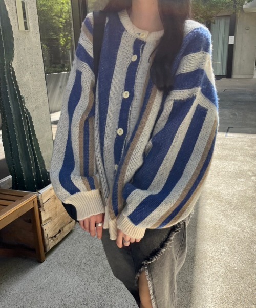 nemne store（ネンネストア）の「【低身長サイズあり】前後2wayモヘアライクカーディガン（カーディガン/ボレロ・レディース・アイボリー系1/ピンク/グレー/ブルー/アイボリー系2/アイボリー系3・SMALL/MEDIUM）」の22枚目の写真