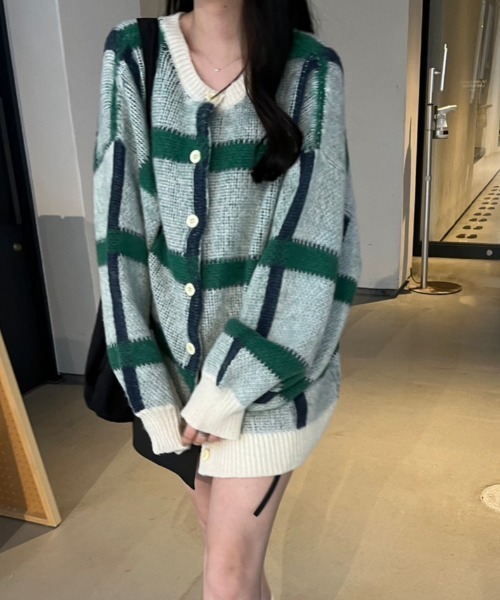 nemne store（ネンネストア）の「【低身長サイズあり】前後2wayモヘアライクカーディガン（カーディガン/ボレロ・レディース・アイボリー系1/ピンク/グレー/ブルー/アイボリー系2/アイボリー系3・SMALL/MEDIUM）」の19枚目の写真