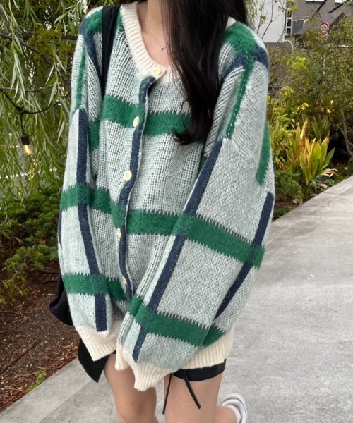 nemne store（ネンネストア）の「【低身長サイズあり】前後2wayモヘアライクカーディガン（カーディガン/ボレロ・レディース・アイボリー系1/ピンク/グレー/ブルー/アイボリー系2/アイボリー系3・SMALL/MEDIUM）」の11枚目の写真