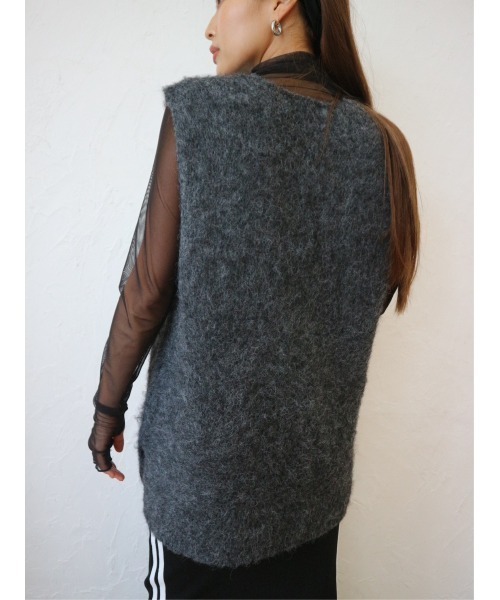 TRUNK ベスト M】美品 TRUNK HKロゴ コシノヒロコ プルオーバー ベスト