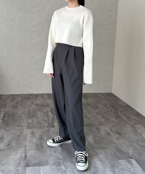 Per sist ence(パーシエンス)の「タックパンツ(その他パンツ・レディース・ブラック/グレー/ブラウン系・FREE)」の19枚目の写真