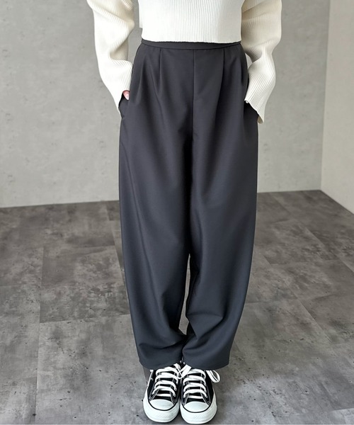 Per sist ence(パーシエンス)の「タックパンツ(その他パンツ・レディース・ブラック/グレー/ブラウン系・FREE)」の20枚目の写真
