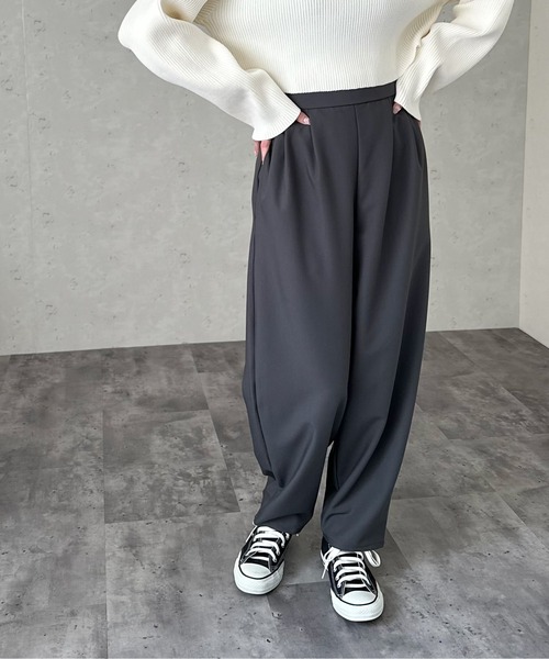 Per sist ence(パーシエンス)の「タックパンツ(その他パンツ・レディース・ブラック/グレー/ブラウン系・FREE)」の21枚目の写真