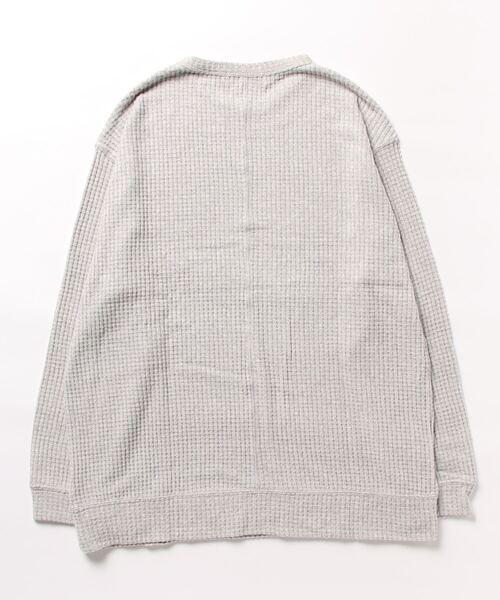 gelato pique(ジェラートピケ)の「【HOMME】スノーワッフルビッグクルーネック(ルームウェア/パジャマ・メンズ・ブルー/グレー・LARGE/MEDIUM)」の15枚目の写真