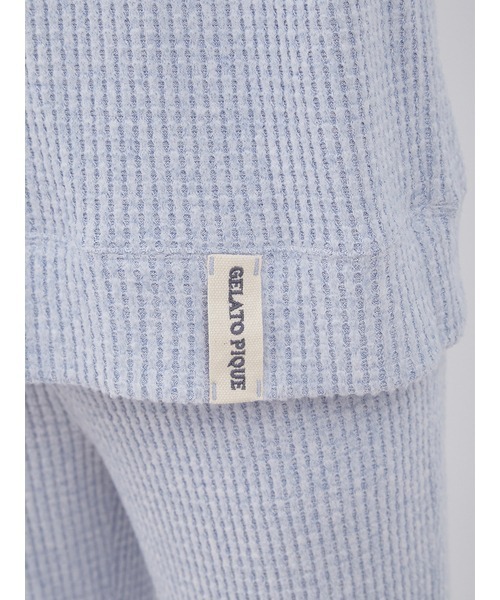 gelato pique(ジェラートピケ)の「【HOMME】スノーワッフルビッグクルーネック(ルームウェア/パジャマ・メンズ・ブルー/グレー・LARGE/MEDIUM)」の13枚目の写真