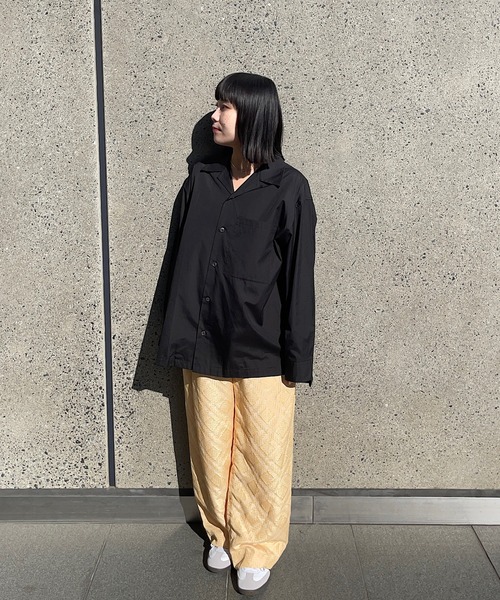 MIDIUMISOLID(ミディウミソリッド)の「オープンカラーシャツ(シャツ/ブラウス・レディース・ホワイト/ベージュ/ブラック/ブルー・FREE)」の19枚目の写真