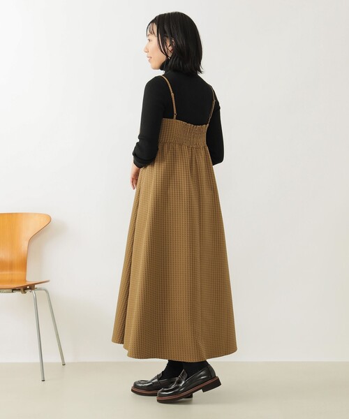 B:MING by BEAMS（ビーミングバイビームス）の「B:MING by BEAMS / ジャカード ニット キャミワンピ―ス（ワンピース・レディース・ブラック/ブラウン系その他3・MEDIUM/SMALL）」の5枚目の写真