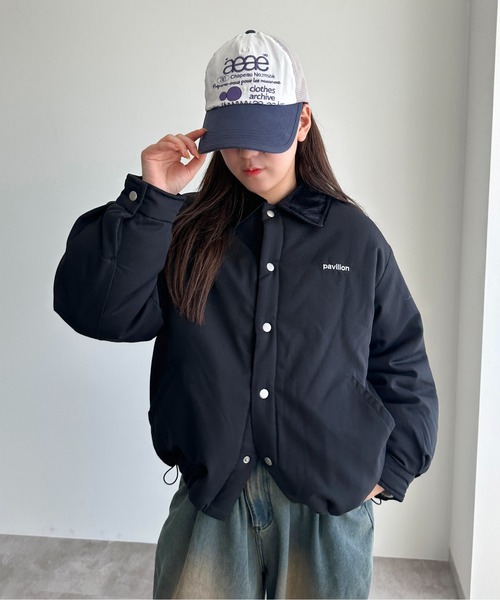 apres jour mignon(アプレジュールミニョン)の「アソート中綿ハンティング【ZOZOTOWN限定アイテム】(ブルゾン・レディース・ブラック/グレー系その他/グリーン系その他・X-LARGE/フリー)」の4枚目の写真