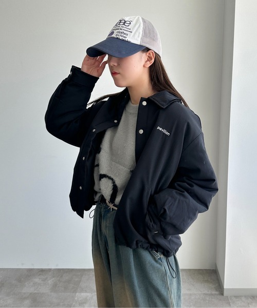 apres jour mignon(アプレジュールミニョン)の「アソート中綿ハンティング【ZOZOTOWN限定アイテム】(ブルゾン・レディース・ブラック/グレー系その他/グリーン系その他・X-LARGE/フリー)」の8枚目の写真
