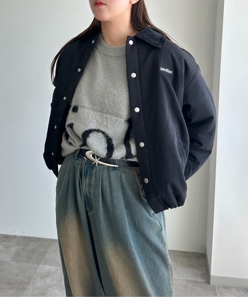 apres jour mignon(アプレジュールミニョン)の「アソート中綿ハンティング【ZOZOTOWN限定アイテム】(ブルゾン・レディース・ブラック/グレー系その他/グリーン系その他・X-LARGE/フリー)」の9枚目の写真