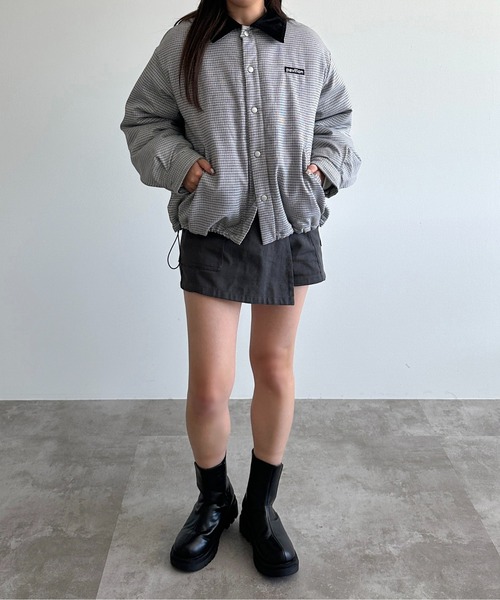 apres jour mignon(アプレジュールミニョン)の「アソート中綿ハンティング【ZOZOTOWN限定アイテム】(ブルゾン・レディース・ブラック/グレー系その他/グリーン系その他・X-LARGE/フリー)」の15枚目の写真